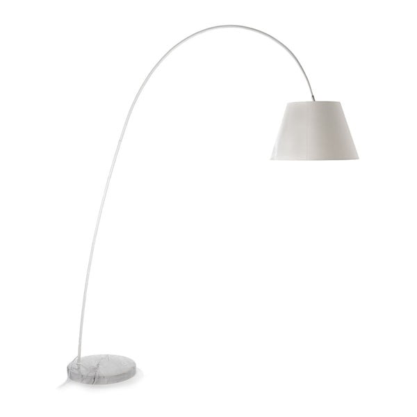Grindų šviestuvas su baltu atspalviu ir marmuriniu pagrindu "Tomasucci Smarty