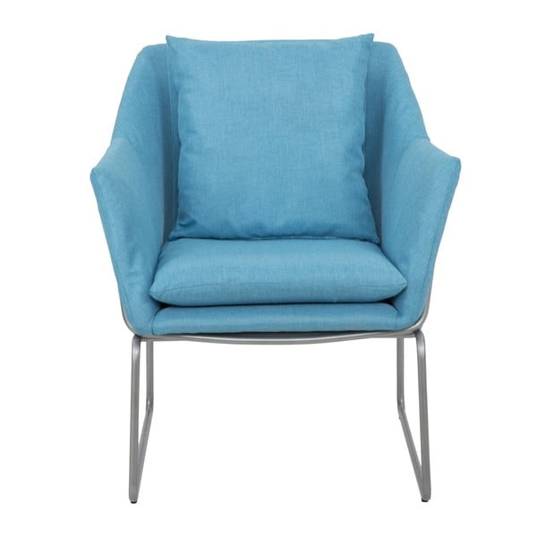 "Mauro Ferretti Confort" mėlynas fotelis