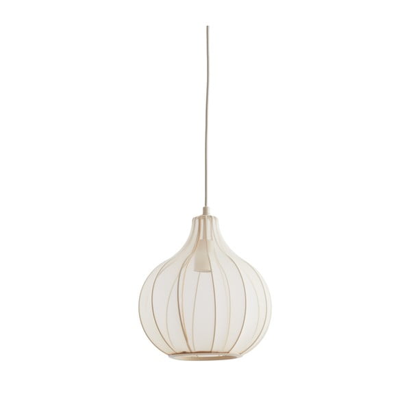 Kabantis šviestuvas smėlio spalvos ø 29 cm su tekstiliniu gaubtu Elati – Light & Living