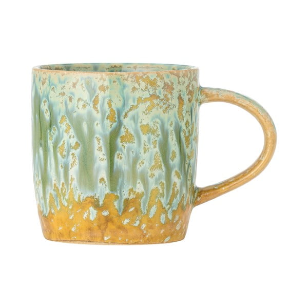 Geltonos spalvos/šviesiai žalios spalvos iš akmens masės puodelis 400 ml Milani – Bloomingville