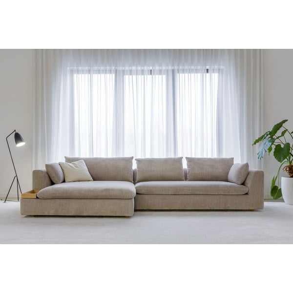 Smėlio spalvos kampinė sofa (su kairiuoju kampu) Milou – Sits-image-1
