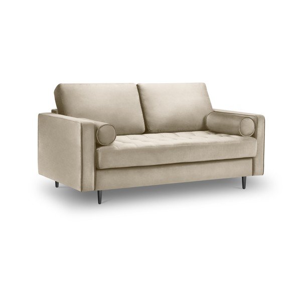 Smėlio spalvos aksominė sofa Milo Casa Santo, 174 cm-image-2