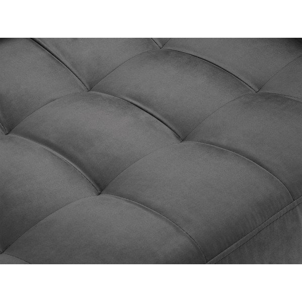 Tamsiai pilka aksominė sofa Milo Casa Santo, 174 cm-image-1