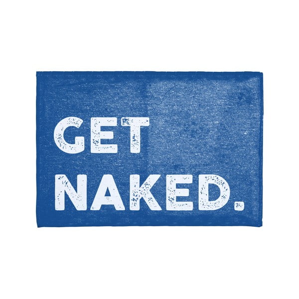 Mėlynas vonios kambario kilimas 60x40 cm Naked - Really Nice Things