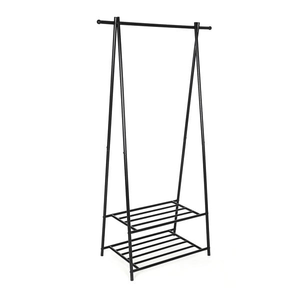 Metalinė lentyna su 2 lentynomis drabužiams "Songmics", plotis 87,5 cm