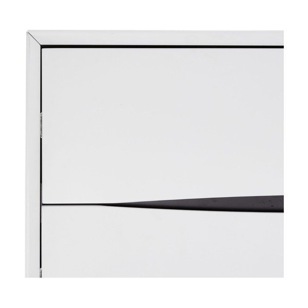 Aukšta šoninė spintelė baltos spalvos 80x117 cm Lyon – Furnhouse-image-4
