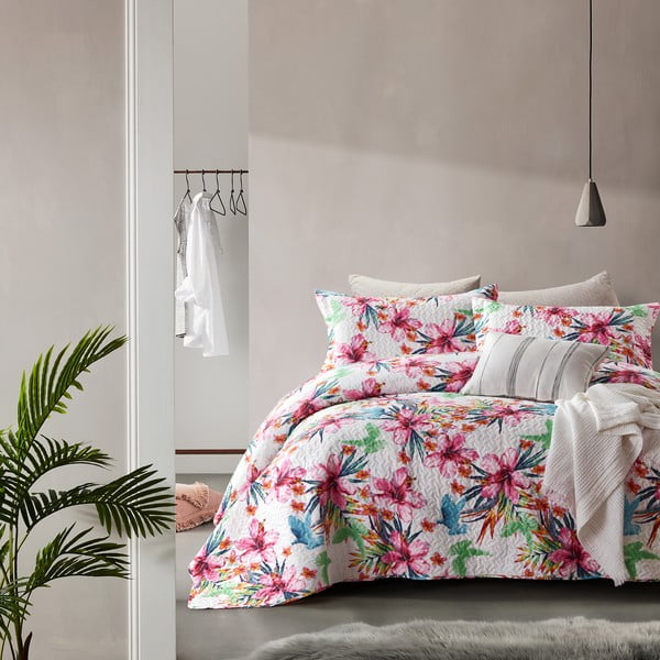 Mikropluošto užvalkalas lovai su dviem užvalkalais Sleeptime Flower Bomb Multi, 180 x 250 cm