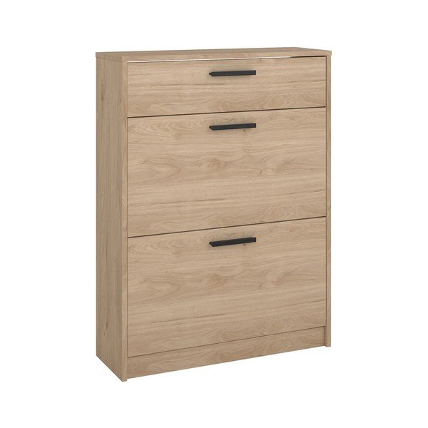 Natūralios spalvos atlenkiama spintelė batams iš ąžuolo 70x94x24 cm Escape – Tvilum
