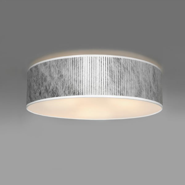 Sidabrinės spalvos lubinis šviestuvas Sotto Luce Tres Plisado, Ø 40 cm-image-1