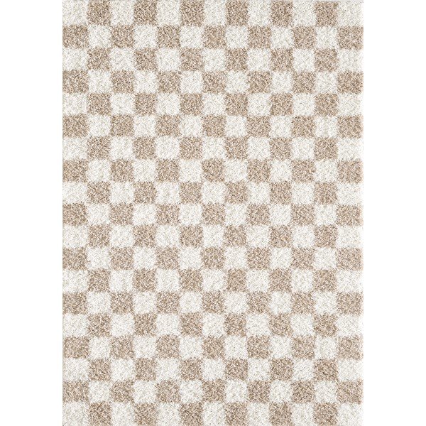 Smėlio spalvos/kreminės spalvos kilimas 160x230 cm Grida – ESTE