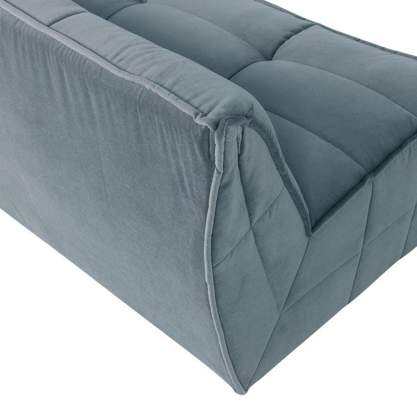 Mėlynos spalvos sofa iš velveto 204 cm Cluster – vtwonen-image-4