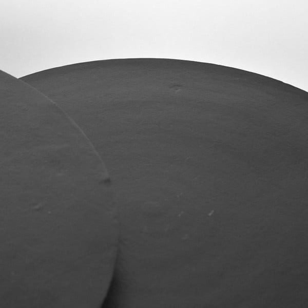 Apvalio formos kavos staliukai iš metalo juodos spalvos 2 vnt. ø 75 cm Grand – LABEL51-image-3