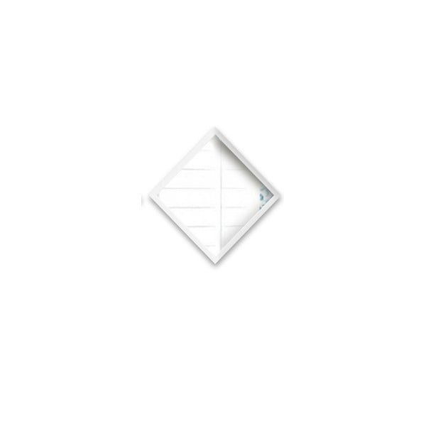 3 sieninių veidrodžių su baltais rėmais rinkinys Oyo Concept Luna, 24 x 24 cm