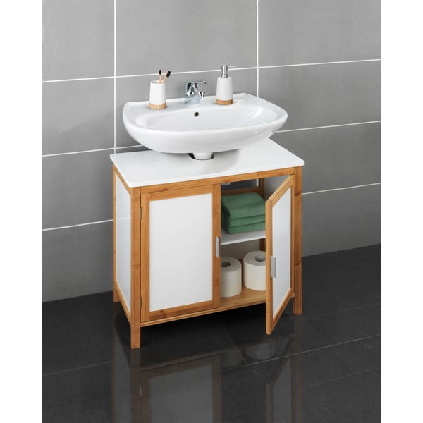 Bambukinė vonios spintelė Wenko Finja-image-1