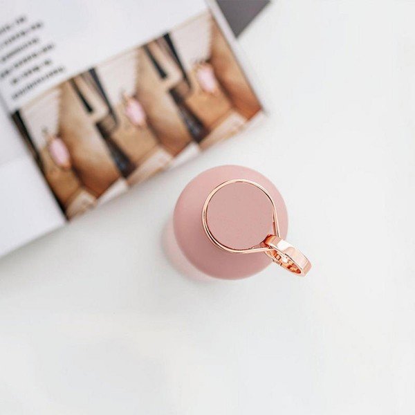 Rausvas nerūdijančio plieno termo buteliukas Equa Basic Pink Blush, 680 ml-image-3