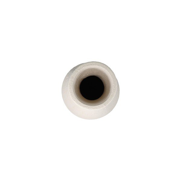 Baltos spalvos iš keramikos vaza (aukštis 29 cm) Cone – S|P Collection-image-3
