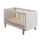 Šviesiai pilka vaikiška lovelė 70x140 cm Cube - Pinio