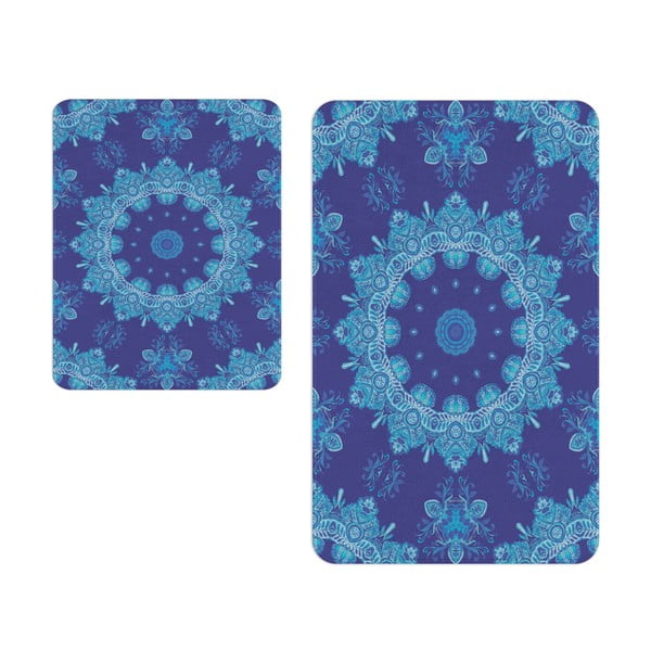 2 mėlyni vonios kambario kilimėliai - Oyo Concept