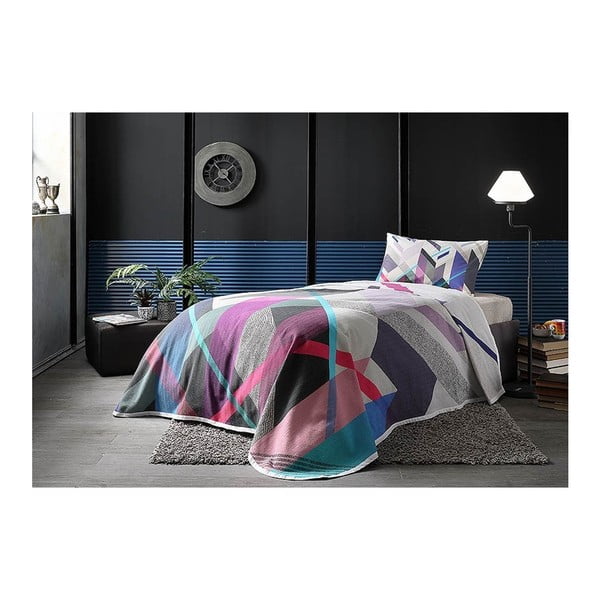 Medvilninės lovos užvalkalo, paklodės ir užvalkalo pagalvei rinkinys "Polo V3 Grey", 160 x 230 cm