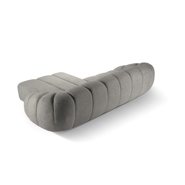 Kampinė sofa šviesiai pilkos spalvos (su dešiniuoju kampu) Diana – Micadoni -image-3