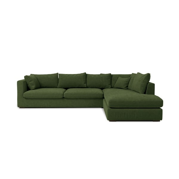 Tamsiai žalia kampinė sofa (dešinysis kampas) Comfy - Scandic
