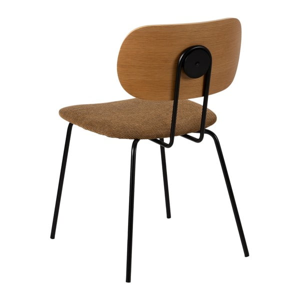 Valgomojo kėdės rudos spalvos/natūralios spalvos 4 vnt. Cleo – Ixia-image-3