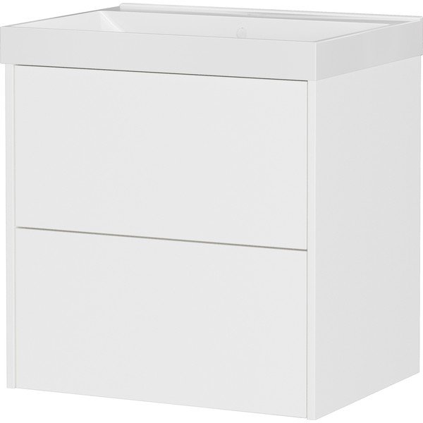 Baltos spalvos matinis pakabinama spintelė po kriaukle 61x65 cm Bodera – Germania