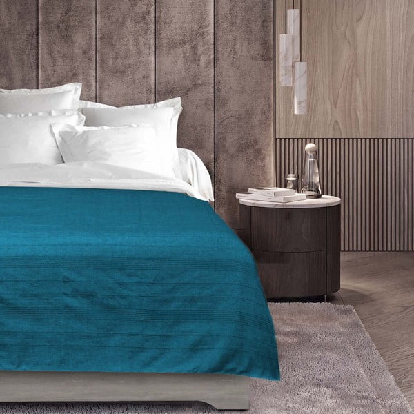 Lovatiesė mėlynos spalvos 220x240 cm Lucile – douceur d'intérieur-image-1