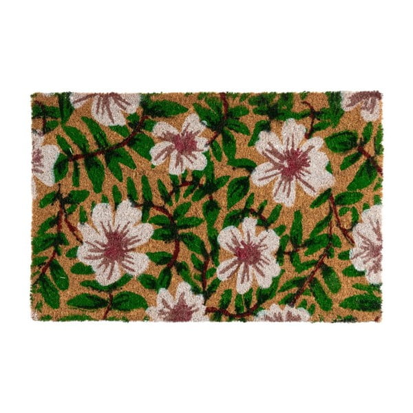 Iš kokoso pluošto grindų kilimėlis 40x60 cm Leafy – Casa Selección