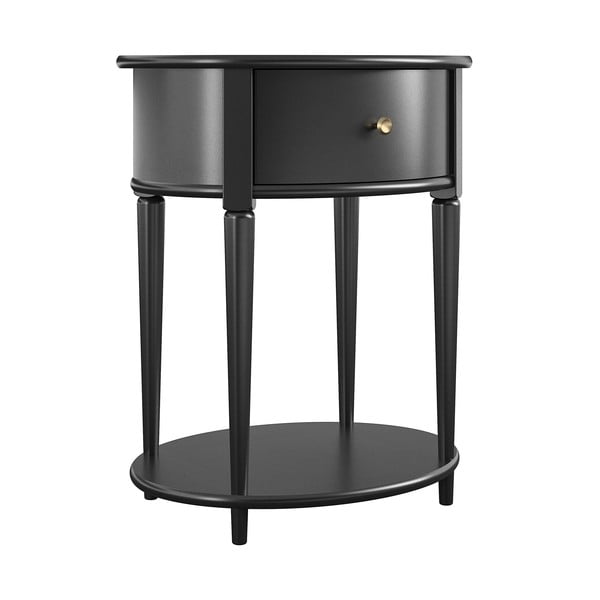 Naktinis staliukas juodos spalvos Aurora – Støraa