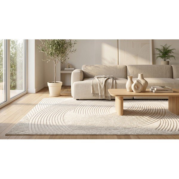 Kreminės spalvos kilimas 120x170 cm Zephyr – ESTE-image-3