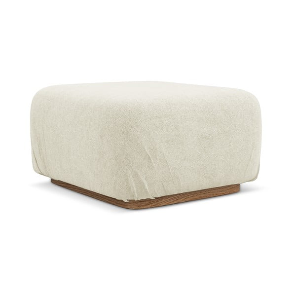Kreminės spalvos iš boucle modulinė taburetė Ailani – Makamii-image-3