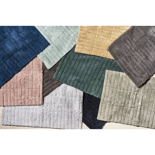 Šviesiai žalias medvilninis vonios kambario kilimėlis Zone Tiles, 80 x 50 cm-image-1