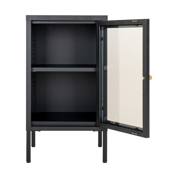 Iš metalo vitrina juodos spalvos 38x70 cm Dalby – House Nordic-image-3