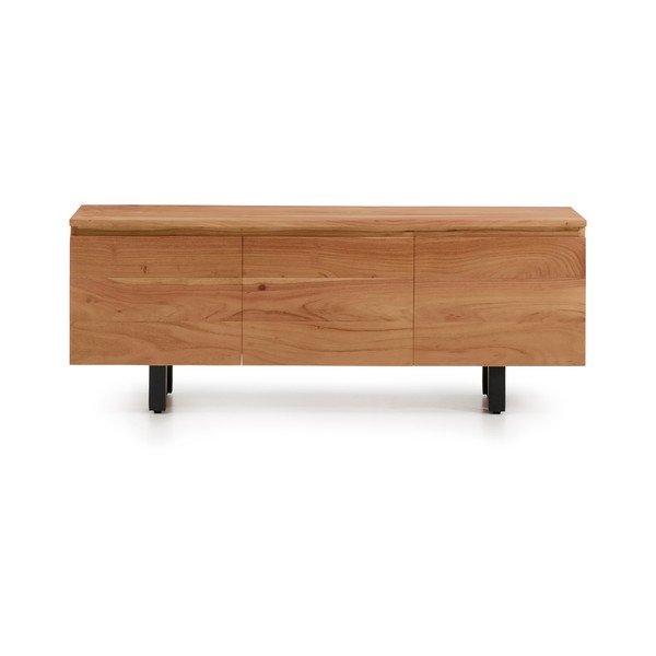Natūralios spalvos iš akacijos masyvo TV spintelė 150x58x40 cm Uxue – Kave Home