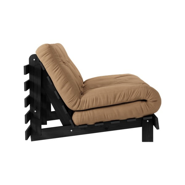 Sulankstoma sofa rudos spalvos 140 cm Roots Black Night – Karup Design-image-4