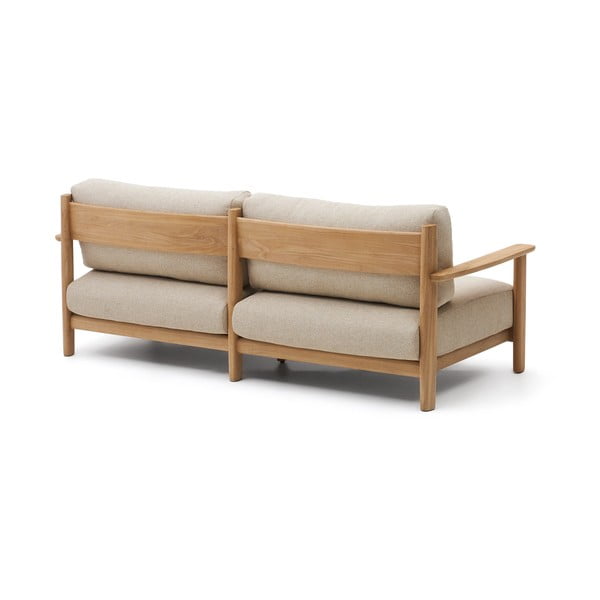 Iš tikmedžio masyvo sodo sofa smėlio spalvos/natūralios spalvos Tirant – Kave Home-image-3