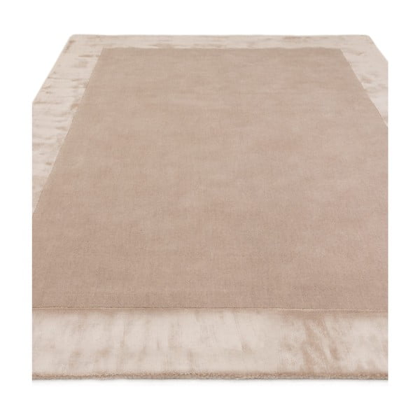 Rankų darbo iš vilnos mišinio kilimas smėlio spalvos 80x150 cm Ascot – Asiatic Carpets-image-4