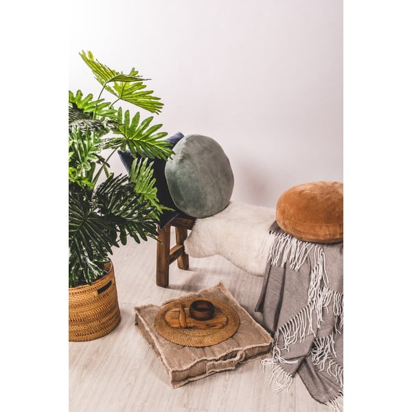 Tamsiai mėlyna dekoratyvinė mikropluošto pagalvėlė Tiseco Home Studio Marshmallow, ø 40 cm-image-2