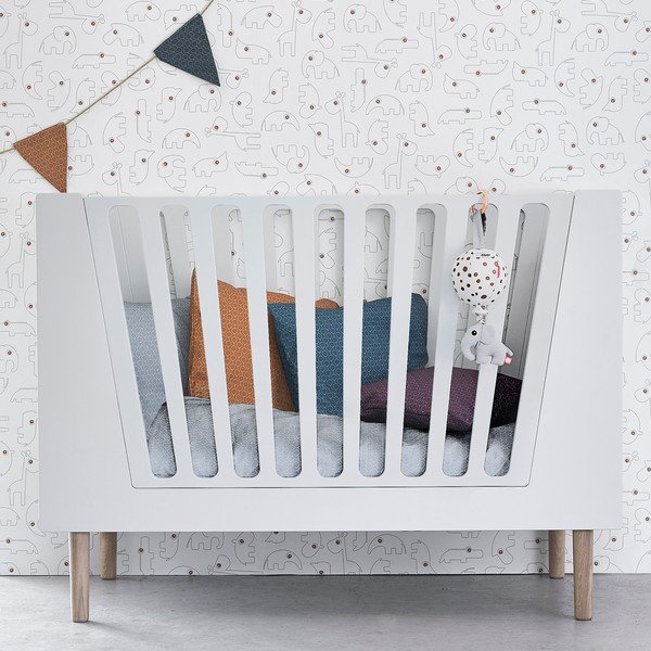 Balta vaikiška lovelė Atlikta elnio, 120 x 60 cm-image-1