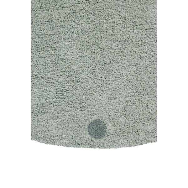 Skalbiamas/rankų darbo iš medvilnės vaikiškas kilimas šviesiai žalios spalvos ø140 cm Round Dot Blue Sage – Lorena Canals-image-3