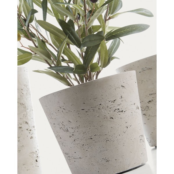 Iš betono vazonai 3 vnt. ø 23,5 cm Low – Kave Home-image-2