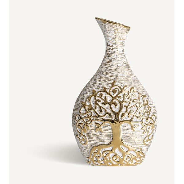 Vaza iš keramikos auksinės spalvos Tree – Burkina