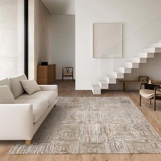 Smėlio spalvos kilimas 120x170 cm Kuza Lines Beige – Asiatic Carpets