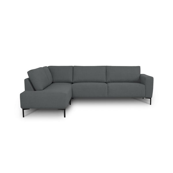 Kampinė sofa antracito spalvos (su kairiuoju kampu) Loosdrecht – Scandic