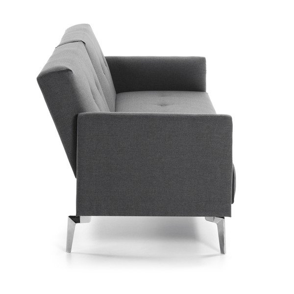 Tamsiai pilka sofa-lova Kave Home Flora-image-4