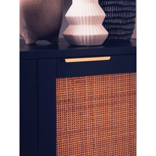 Juodos spalvos šoninė spintelė 85x73x38 cm Sherman – Premier Housewares-image-2