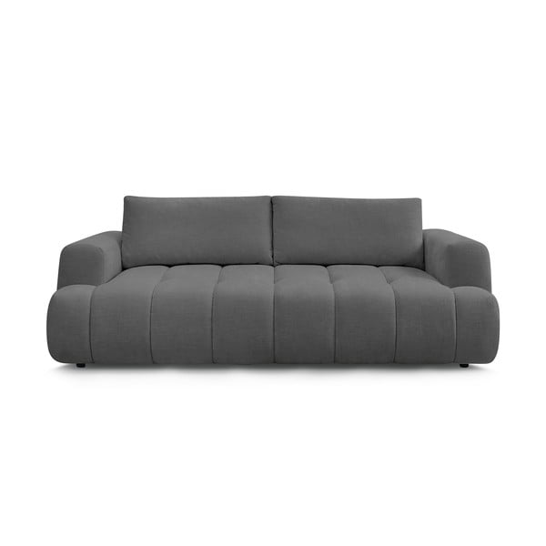 Tamsiai pilkos spalvos sulankstoma/su sandėliavimo vieta sofa 251 cm Fuji – Bobochic Paris