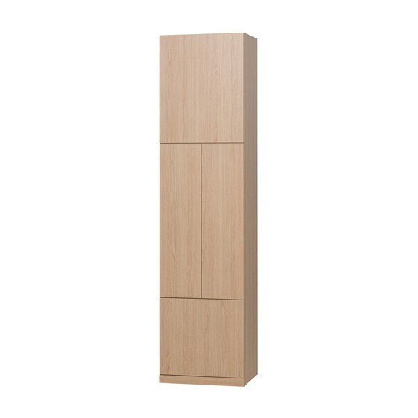 Natūralios spalvos modulinė spinta 54x215 cm Build – WOOOD