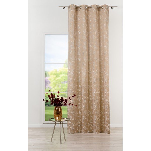 Užuolaida smėlio spalvos 135x260 cm Lillies – Mendola Fabrics-image-2